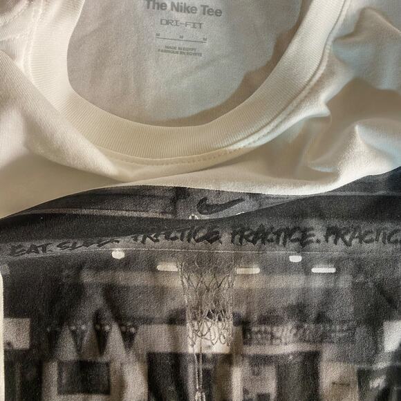 Nike Dri-FIT “Eat Sleep Practice” Basketball Graphic Tee | White | Men’s Medium - Picture 5 of 7